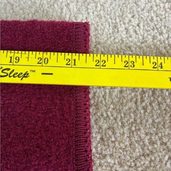 Vintage Orvis Womens Burgundy Cardigan/Jacket Button Up 100% Wool Size 10 - Picture 15 of 15